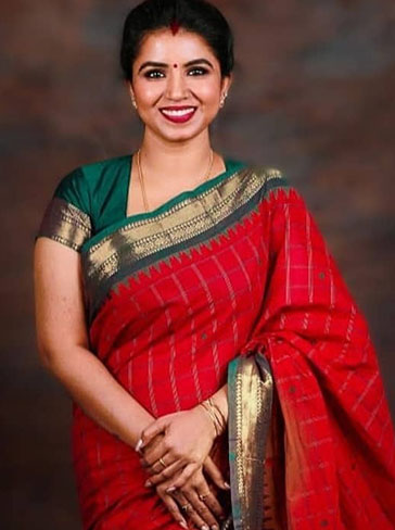 pattu saree blouse designs red