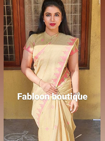 silk saree blouse designs sandal